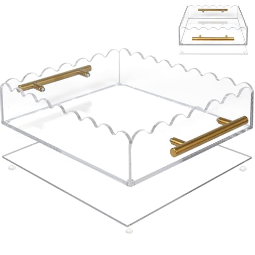 12x10 Scalloped Acrylic Tray image