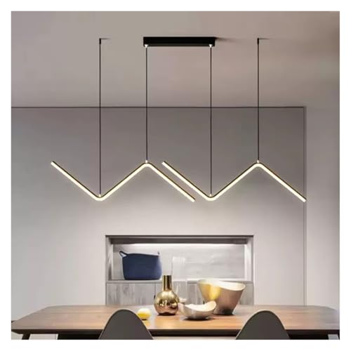 Suspension moderne style noir pour corriger le manque de lumière du salon