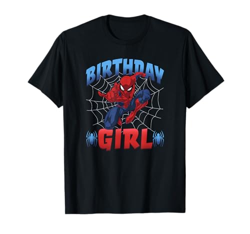 T-shirt Anniversaire Spider-Man fille en coton confortable