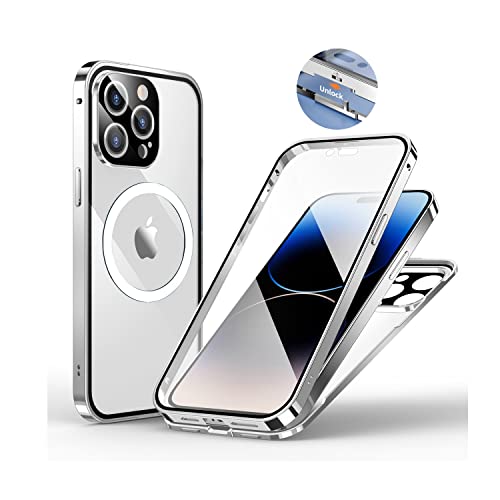 iPhone 14 Pro ݊i P[X ACtH14v Jo[ ʃKXy㕔op[bN MagsafeΉzJیJo[ Xgbvz[ 9HKX ϏՌ A~op[ NA(iPhone 14 Pro, Vo[)