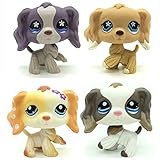QYXM 4Pcs LPS Pet Shop,Q House Collect,LPS Pet Shop Cartoon Animal Cat Dog Figures Collection,for...
