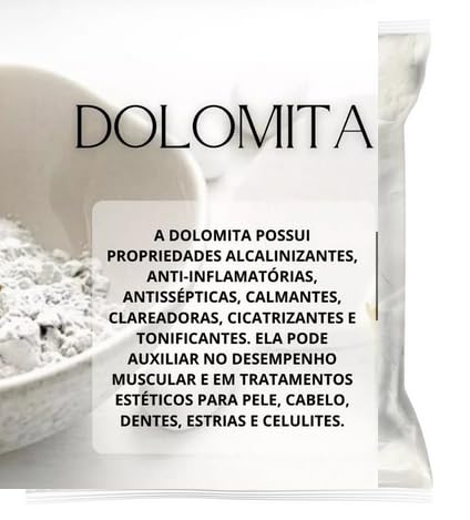 Dolomita Clareadora em Pó, Pacote de 1kg