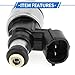 VekAuto 1 Pc No.166006CA0A Fuel Injector for Nissan Altima 2.5 2019-2024 for Nissan Rogue 2.5 2021 Car Engine Flow Match Fuel Nozzle