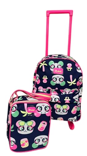 PUKET - KIT MOCHILA PUKET + LANCHEIRA PANDA MIAMI AZUL MARINHO