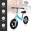 Stream 12" Balance Bike Carbon Steel Frame No Pedal Walking Balance Bike Training Bicycle for Kids and Toddlers 2- to 6 Years Old (blue)