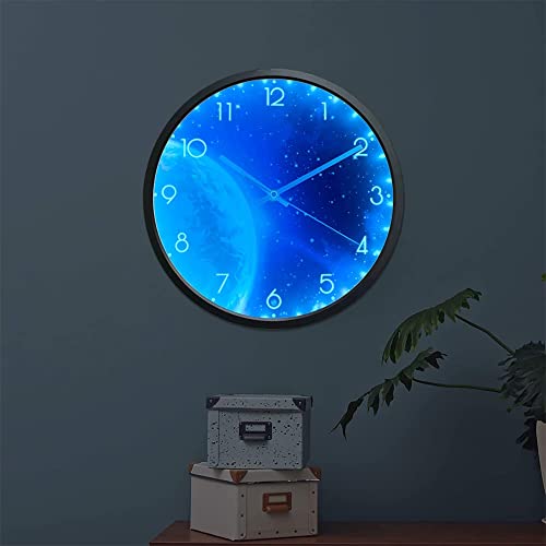 Ocest 15268 12 Inch Night Light Wall Clock thumb #4