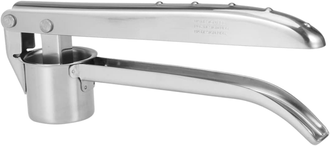 Cabilock Long Handle Garlic Press Ricer for Garlic Minced Ginger Crusher Safe Dishwasher Safe