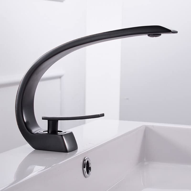 Mitigeur monotrou salle de bain robinet de lavabo moderne laiton SLT8047G