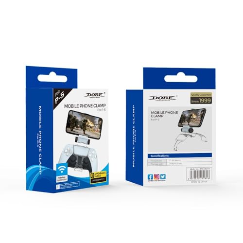 Suporte Base de Celular Compatível Controle Manete Playstation 5 Ps5 Dualsense Ajustável com Rotação