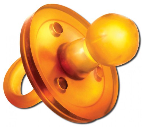 The UMMY: BPA-free 100% Natural Rubber Pacifier with Round Nipple, 3-6 Months The UMMY: BPA-free 100% Natural Rubber Pacifier with Round Nipple, 3-6 Months