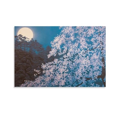 新品】東山魁夷 『花薫る』複製画 ポスター額付 日本画 風景画 新品