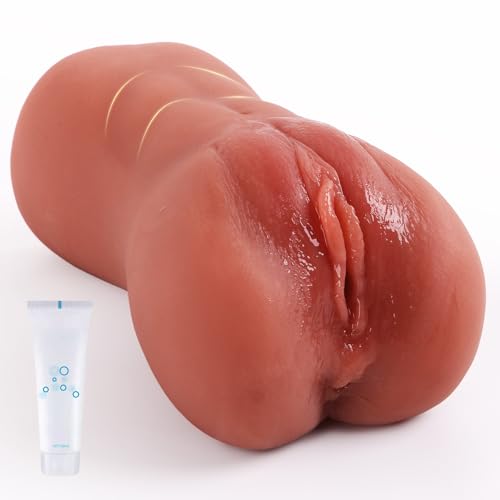 #VerdientProvisionen<br>Masturbieren für Männer Masturbator 2 in 1 Pocket Pussy mit 3D Vagina Anal Taschenmuschi Masturbatoren Doppelkanal Masturbieren Tragbare Erotik sex spielzeug für die männer solo (660g)