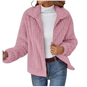 JIANROU Manteau Femme Hiver Veste Polaire Chaud Parkas Blouson,Vestes D Hiver Manches Longues Manteau Long A Capuche Veste Polaire D Intérieur Femme Hiver Chaud Polaire Veste Classique