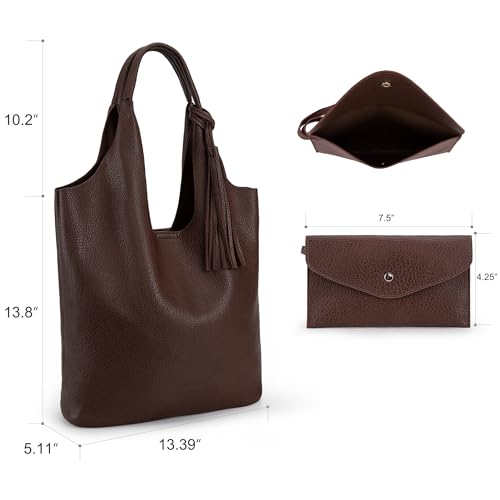 Image of Montana West Slouchy Hobo Bags for Women Soft Designer Shoulder Purses Ladies Top Handle Handbag