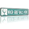 Yaocom Golf Balls Here Vintage Metal Golf Tin Signs Golf Metal Sign Golf Decor golf Balls Here Funny Gift Olf Wall Art Signs for Man Cave Sports 16 x 4 Inch Country Club Wall Decor
