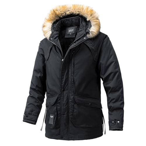 Veste de ski homme chaude et coupe-vent veste hiver à poches