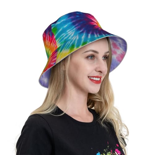 Image of Bucket Hat Beach Summer Sun Hat Reversible Fisherman Hats Double Sided Wearing for Women Men Boys Girls