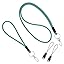 Vicloon Cordon Tour De Cou, Lanière Et Lanyard Dragonne Poignet, 2PCS Nylon Cou Cordon Avec Fermoir Mousqueton Tournant, Lanyard Pour Porte-Badge,Clés,Appareils Photo (Noirs