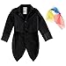 Forum Novelties Kids Child Magician Tailcoat Costume, Black, Large