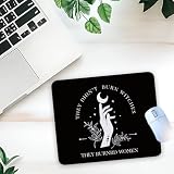 1 Pcs Feminist Witch Magic Quote Non-Slip Rubber Mouse Pad for Home Office Desk Laptop Computer Gifts for Women Friends