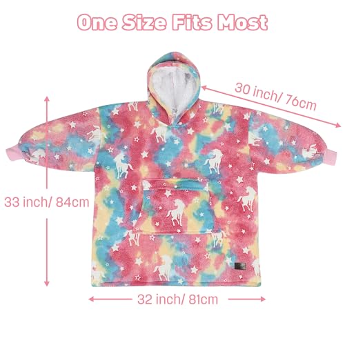 Image of Catalonia Oversized Hoodie Blanket Sweatshirt, Comfortable Sherpa Giant Pullover with Large Front Pocket for Adults Men Women Teenagers Wife Girlfriend