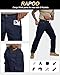 Rapoo Cargo Pants for Men Hiking Work Tactical Military Army Casual Pants for Men with Pockets Waterproof Mens Ripstop Construction Carpenter Hunting Outdoor Pants Navy 36Wx30L