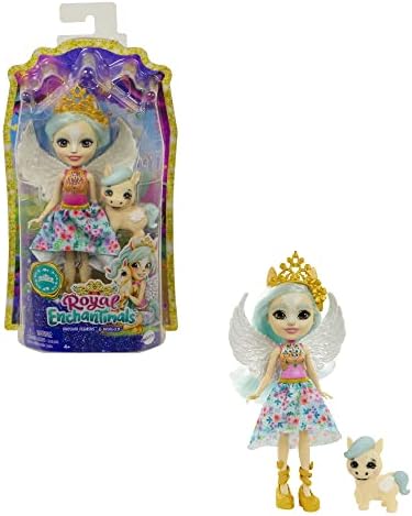 MATTEL FRANCE GYJ03 Royal ENCHANTIMALS Paolina Pegasus & WINGLEY Doll, Berry