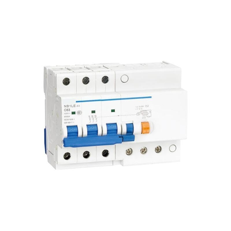 Disjoncteur de fuite NB1LE-63 évitez les coupures et pannes électriques sur votre réseau 3P C63 30mA