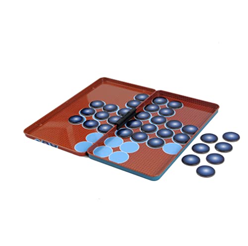 image for The Purple Cow Magnetic Peg Solitaire Puzzle Game for Kids. Handheld G