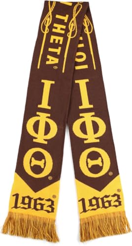 Big Boy Iota Phi/Φ Theta Divine 9 S.7 Scarf [Brown - 80