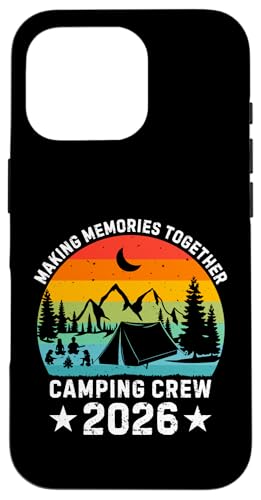Family Camping Crew 2026 Tees Outdoor Camping Group Matching �X�}�z�P�[�X iPhone 16 Pro �p