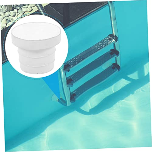 Tapa protectora para escalera de piscina de goma blanca miniatura 6