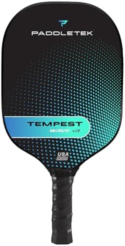 Paddletek Tempest Wave V3 Pickleball Paddle | Professional Pickle...