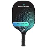 Paddletek Tempest Wave V3 Pickleball Paddle | Professional Pickleball Paddles with Polymer Honeycomb Core, ICED Carbon Fiber Surface, Tempest PolyCore & High Tack Performance Grip | USAPA Approved