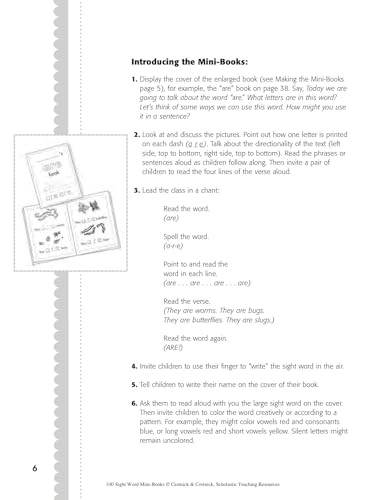 100 Sight Word Mini-Books: Instant Fill-in Mini-Books That Teach 100 Essential Sight Words (Teaching Resources) - Image 5