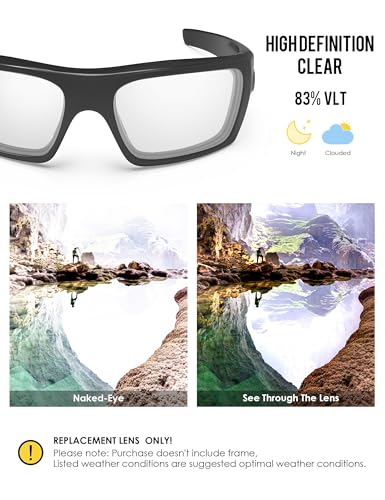 Image of BLAZERBUCK Polarized Replacement Lenses for Oakley Si Ballistic Det Cord OO9253 Sunglass