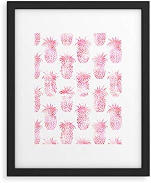 Deny Designs Early 2021 Framed Art Print, 8" x 10", Pineapple Pink