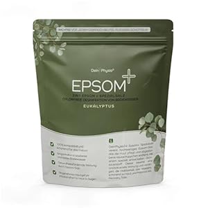 Dein Physio Epsom zout 800 g, magnesiumzout voor ijsbaden, epsomzout, badzout, spierontspanning