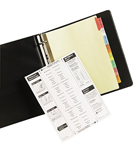 Avery Big Tab Insertable Dividers, Buff Paper, 8-Tab Set, Multicolor, Multi Pack Of 6 Sets With 1-1/2" Round Rings, 275-Sheet Capacity, Black, Multi Pack Of 4 #TOP3