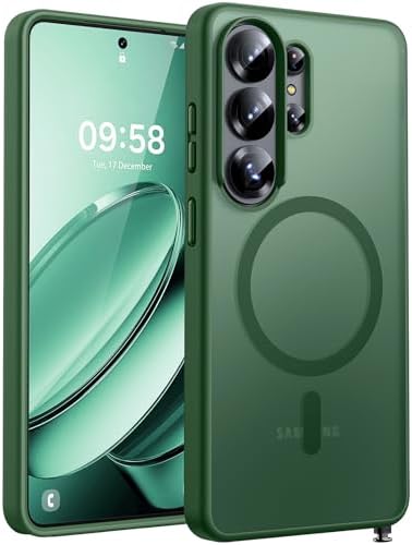 TOCOL Hülle für Samsung Galaxy S26 Ultra, Kompatibel mit MagSafe, Alpengrün | Eingebauter Magnetring, Vollständiger Kameraschutz, Militärschutz Stoßfest Kratzfest Haltbarkeit, Durc