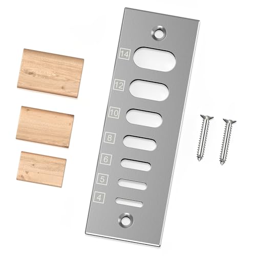 Domino Tenon Trim Plate,Trims Domino 4mm to 14mm Sizes,High-Grade Stainless Steel for Woodworking,Compatible with Domino Joiners,Eliminates Sanding and Razor Blade Use