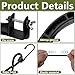 RunNico 2 Pack Climber Stand Accessories, Climbing Tree Stand Accessories with Elastic Rope, Fast Climb Stirrup for 1'' Square Tube Bracket Outdoor Hunting Standing Safety