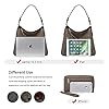 Handbags-for-Women-Large-Designer-Ladies-Hobo-bag-Bucket-Purse-Faux-Leather Realer Hobo Handbags Purses and Wallet Set for Women Shoulder Tote Bag with Adjustable Shoulder Strap Faux Leather