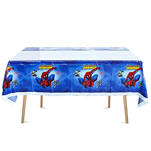 DTBBKSY Spiderman Tablecloth Table Cover for Spiderman Theme Birthday Party Supplies Decorations 70 x 42 3