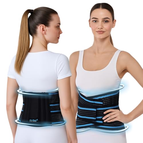 Image of AccuSure Fabric LS Belt Special Fit For Size XL & XXL | Lumbo Sacral Back Support Belt For Lower Back Pain Relief, Spine Support & Posture Correction | Adjustable Back Brace For Men, Women