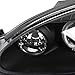 SPEC-D TUNING Black Halo Projector Headlights Compatible with 2001-2005 Mazda Miata MX-5, Left + Right Pair Headlamps Assembly