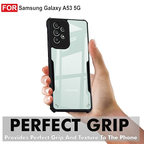 Image of Amazon Brand - Solimo Mobile Cover for Samsung Galaxy A53 (Polycarbonate Matte Black)
