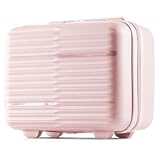 POSH Maletín de polipropileno – Neceser de maquillaje, equipaje de mano, maletas medianas y grandes y carros – Maleta de viaje con cerradura TSA y ruedas dobles silenciosas – apilable, Rosa., Kleine S