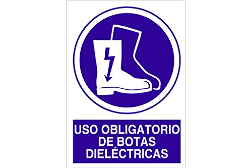 Cofan - Plimpo Señal Adhesiva 148X105Mm Uso Obligatorio De Botas Dieléctricas En Oferta Cofan O12Ad148105 Señal Adhesivo, 148 X 105 Mm