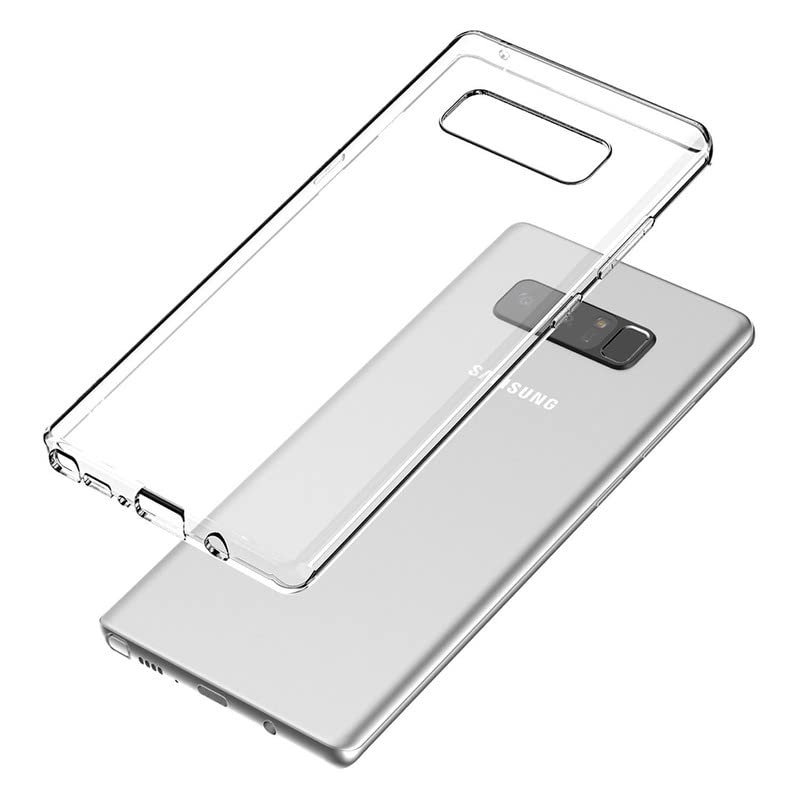 ConnectPoint Shockproof Hard PC for Samsung Galaxy Note 8, Shockproof Hard Unbreakable Glass TPU Crystal Clear Back Cover Case for Samsung Galaxy Note8 / Samsung Galaxy Note 8